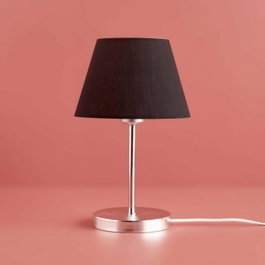 Opviq Lámpara de Mesa AYD-3404 Negro y Plata